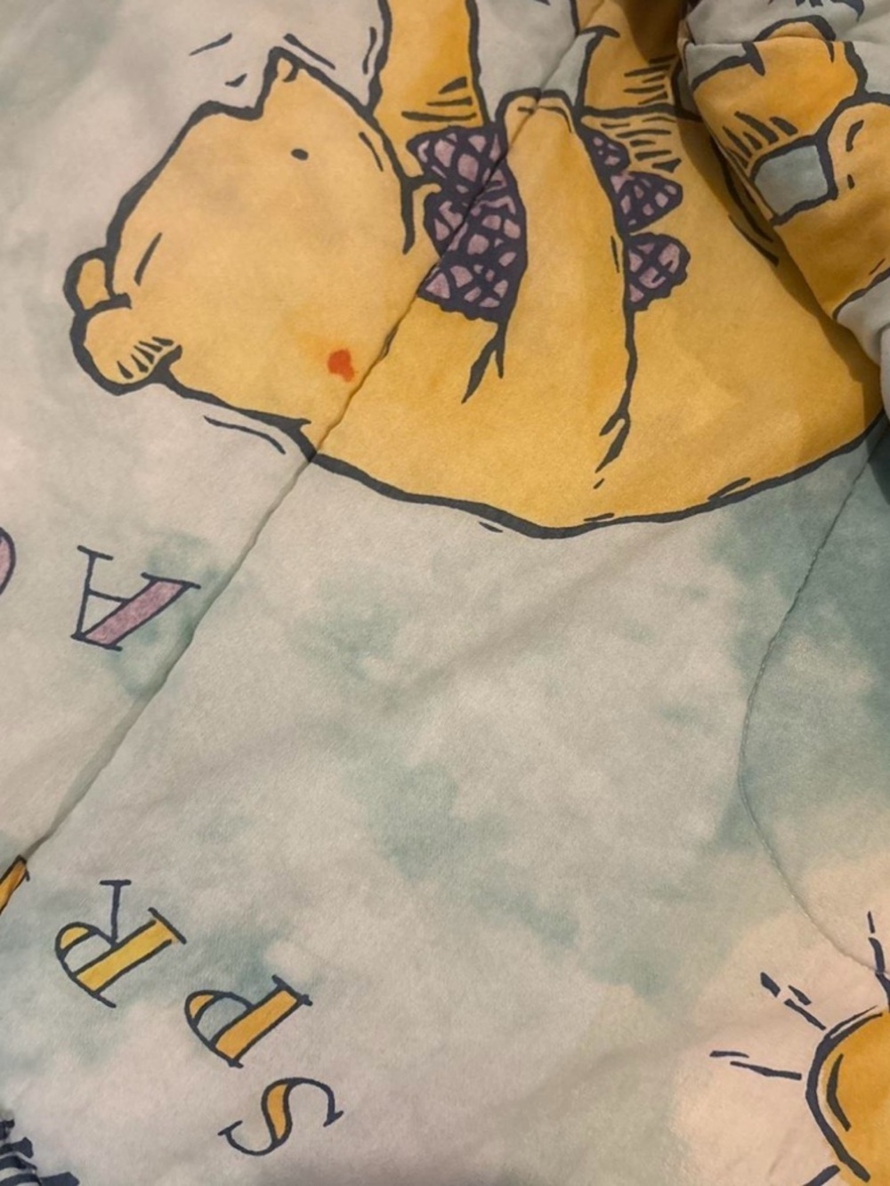 Vintage 1997 Winnie Pooh Four Seasons Comforter Twin Disney Classic RARE Read! - Picture 5 of 7